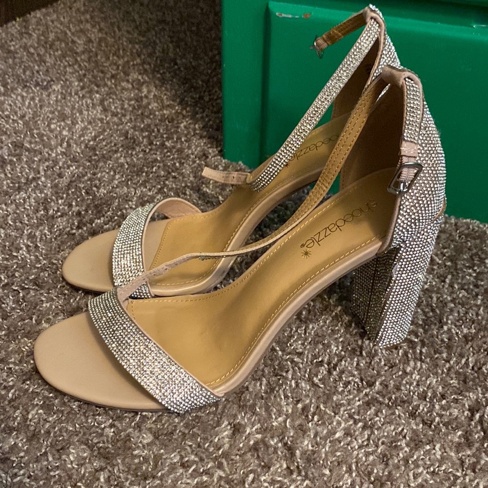 High Heeled Sparkly Sandals